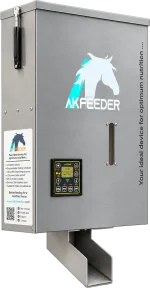 AK Feeder WiFi automatic horse feeder, full product view